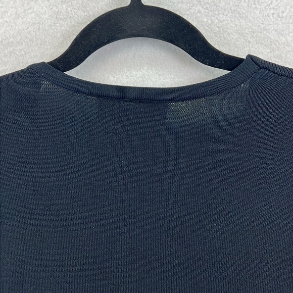 Lane Bryant Knit Top Blouse Sz 18-20 Black Pullover V-Neck Crossover Nice! - Picture 7 of 11